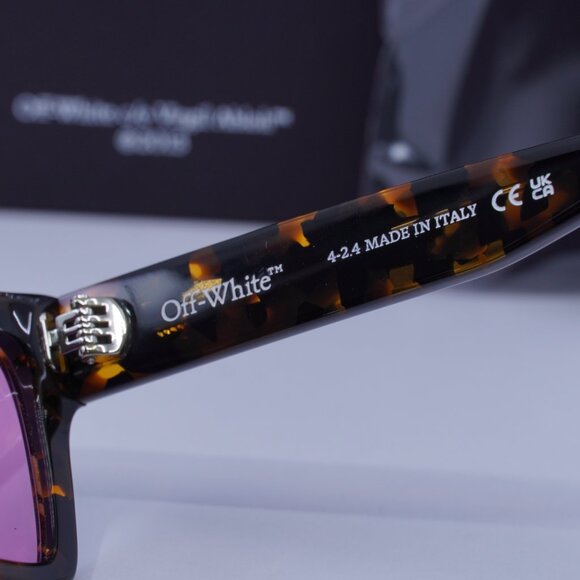 Off-White OERI110 CINCINNATI 6030 Cat Eye Sunglasses – Havana/Pink